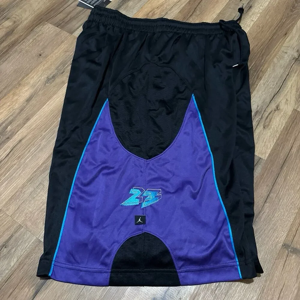 2007 Air Jordan 8 Aqua Purple Blue Basketbal Vintage Baggy Y2K 228568-010 Shorts
